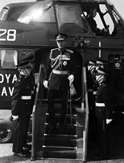 Marines Prints: Prince Philip visits Royal Marines at Eastney