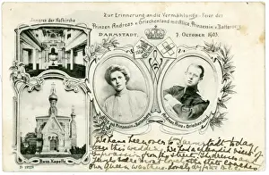 Parents Prints: Prince & Princess Andrew of Greece wedding postcard