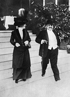 Images Dated 23rd September 2015: Prince and Princess Victor Duleep Singh at Monte Carlo