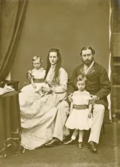 Prince and Princess of Wales with two sons, 1867
