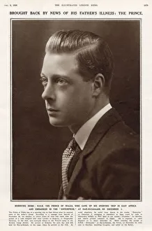 Heir Prints: Prince of Wales brought back by his father's illness