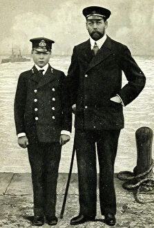 Cadet Collection: Prince of Wales (future George V) and Edward of Wales