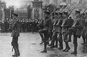 Heading Prints: Prince of Wales with Grenadier Guards, WW1