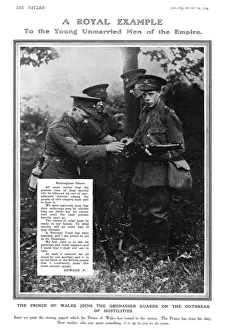 Nervous Prints: Prince of Wales joins the Grenadier Guards