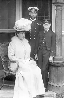 Images Dated 23rd July 2012: Prince of Wales with King George V & Queen Mary