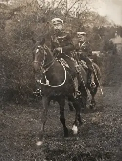 Prince of Wales at manoeuvres near Aldershot
