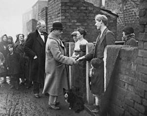 Images Dated 22nd September 2011: Prince of Wales meeting coal miners