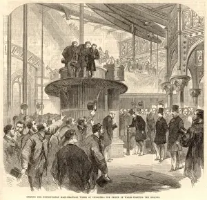 Drainage Prints: The Prince of Wales opening the Metropolitan Main Drainage W