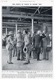 Trips Prints: The Prince of Wales in safari rig