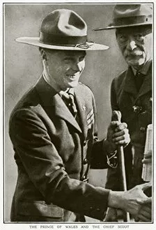 Images Dated 27th November 2017: Prince of Wales and Sir Robert Baden-Powell 1922