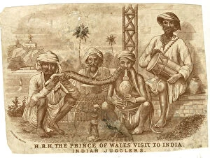 Drumming Collection: Prince of Wales visit to India in 1876 - Indian Jugglers