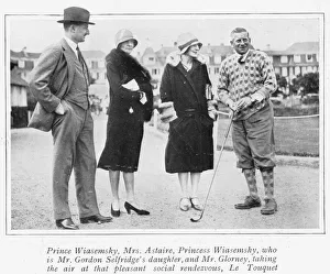 Touquet Prints: Prince Wiasemsky, Mrs Astaire, Princess Wiasemsky