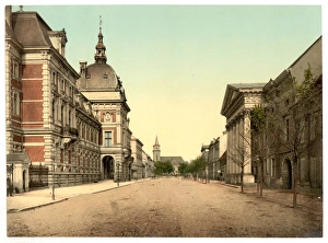 Anhalt Gallery: Princes castle and Cavalier Street, Anhalt, Germany