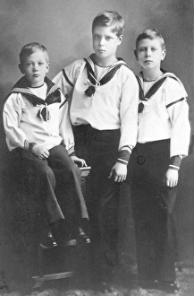 Images Dated 23rd July 2012: Princes Henry, Edward and Albert of Wales