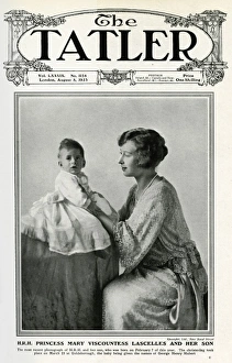 Princes Mary Vicountess Lascelles and her son