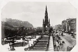 Princes Street and castle, Edinburgh, Scotland