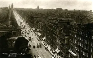 Midlothian Prints: Princes Street, Edinburgh, Midlothian