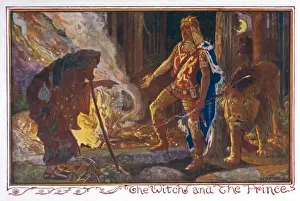 Lithuanian Prints: Three Princes / Witch