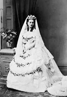 Denmark Collection: Princess Alexandra on her wedding day