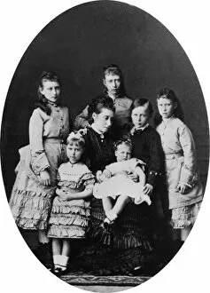 1843 Collection: Princess Alice with her children