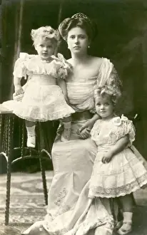 Eldest Prints: Princess Andrew of Greece with Margarita & Theodora
