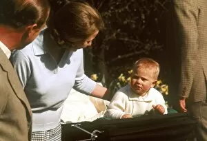 Princess Anne and baby Prince Edward at Frogmore, 1965