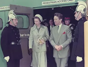 Princess Anne at the Birmingham Fire Show