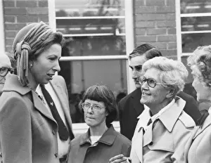 Penzance Prints: Princess Anne visiting Penzance, Cornwall