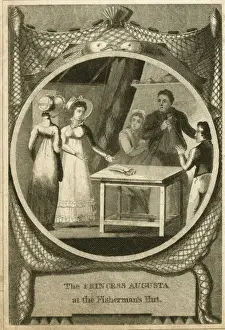 Gotha Prints: Princess Augusta at the Fishermans Hut