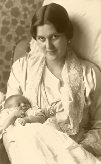 Newborn Prints: Princess Cecile of Greece with Alexander of Hesse