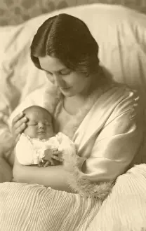 Eldest Prints: Princess Cecile of Greece with eldest child, Ludwig
