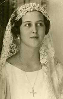 Princess Cecile of Greece on her wedding day