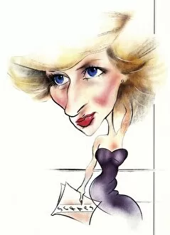 Images Dated 3rd February 2011: Princess Diana caricature