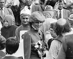 Princess Diana visiting St Columb, Cornwall