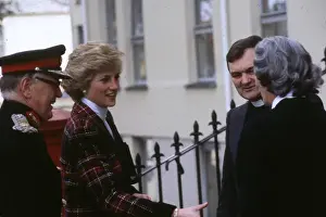 Blouse Prints: Princess Diana visiting Truro, Cornwall