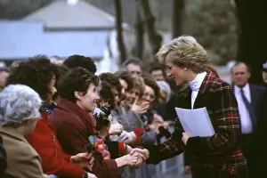 Princess Diana visiting Truro, Cornwall