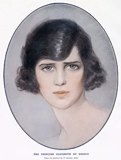 Images Dated 3rd December 2020: Princess Elisabeth of Greece and Denmark (1904 - 1955), second daughter of Prince