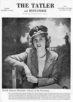 Colonel Collection: Princess Elizabeth as Colonel of the Grenadier Guards, 1942