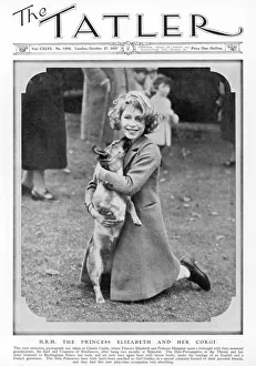 Queen Gallery: Princess Elizabeth and her corgi