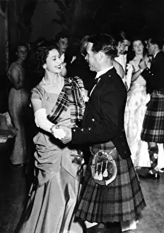 Sash Prints: Princess Elizabeth dancing at the Boyne Ball, 1949