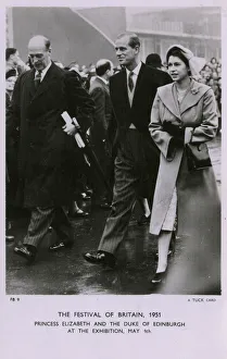 Images Dated 2nd August 2018: Princess Elizabeth and the Duke of Edinburgh
