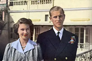 Princess Elizabeth & Duke of Edinburgh in Malta