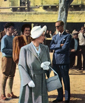 Images Dated 3rd February 2016: Princess Elizabeth & Duke of Edinburgh in Malta