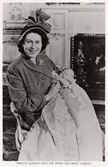 Apparent Gallery: Princess Elizabeth with infant son Prince Charles