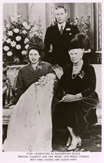 Princess Elizabeth with infant son Prince Charles