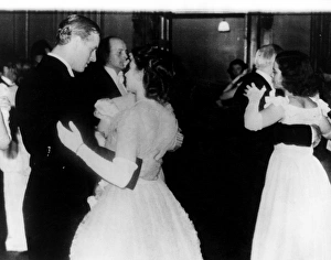 Princess Elizabeth and Lieutenant Mountbatten dance Princess Elizabeth and Lieutenant Mountbatten dance
