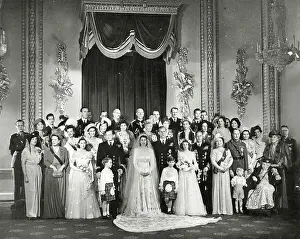 Princess Elizabeth and Philip Mountbatten - Wedding Photo