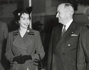 Truman Prints: Princess Elizabeth with President Truman