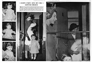 Princess Elizabeth with Prince Charles and Princess Anne