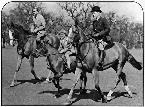 Owen Prints: Princess Elizabeth riding with Duke of Gloucester & Mr Owen